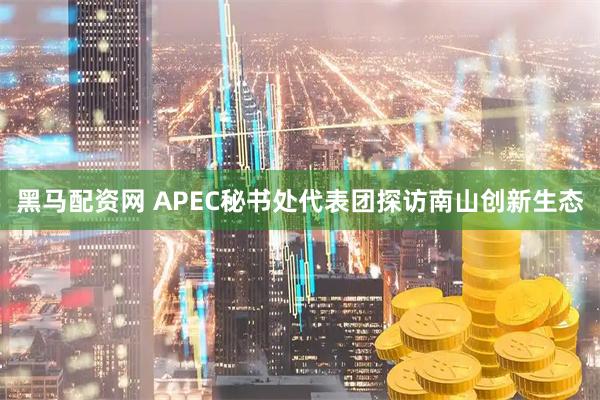 黑马配资网 APEC秘书处代表团探访南山创新生态